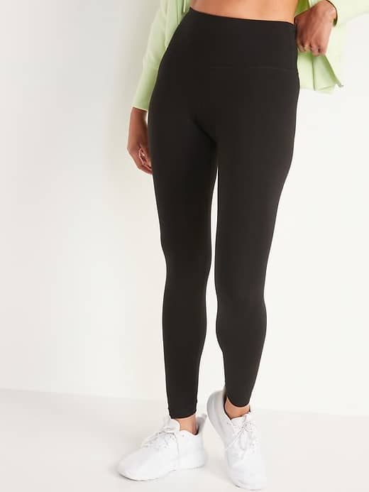 The Perfect Everyday Classic Tights for Athletic Girls and Women Black Legging 